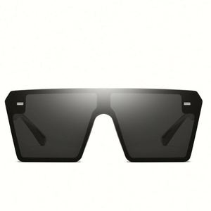 Gafas de Sol de Espejo Extra Grandes de Alta Calidad con Logotipo Personalizado, Gafas de Sol Cuadradas Grandes con Protección UV400 para Mujer - Product Image 3