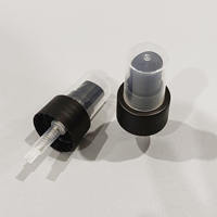 Pompe de pulvérisation à fine brume en plastique noir avec bouchon noir pour flacons 0,2 ml 24/410 Moule brillant