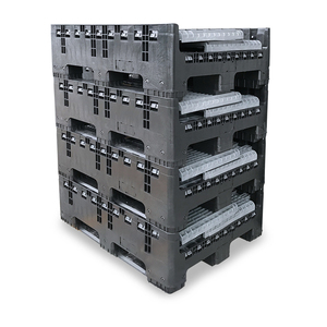 Nhiệm Vụ Nặng Nề Công Nghiệp Lớn Có Thể Gập Lại Số Lượng Lớn <span class=keywords><strong>Container</strong></span> Lưu Trữ <span class=keywords><strong>Stackable</strong></span> Pallet Hộp Đóng Mở Nhựa Pallet Hộp - Product Image 6