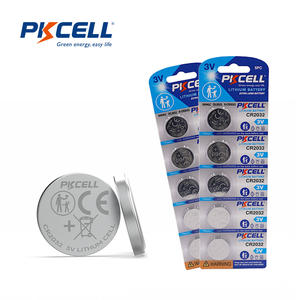 بطارية ليثيوم مانجنيز PKCELL 3 فولت، بطارية زر CR2032 للابتوب/الكمبيوتر المحمول، بطارية عملة - Product Image 1