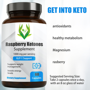 Private Label Raspberry Ketones <b>Supplement</b> Capsules GLP-1 Supports Healthy Metabolism Antioxidants Weight Management Adult - Product Image 5