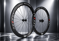 Jeu de roues de vélo de route en carbone 700C 50/60mm Tubeless Frein à disque Roulements céramiques Sapim CX-Ray AOTOAO 96T Hub T700 Carbone