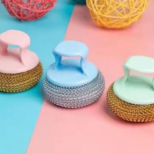 Multifunctional Plastic Dish Scrubber <b>Wire</b> Ball and Scouring Pads Effective Pot Pan Dishwash Cleaning <b>Brush</b> - Product Image 2