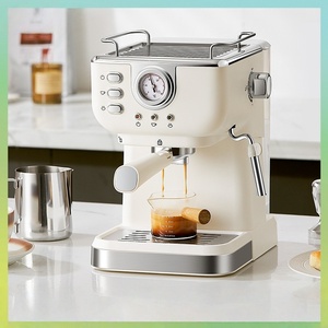 Machine à café semi-automatique professionnelle de style italien avec pompe 20 bars et buse à vapeur réglable - Product Image 2