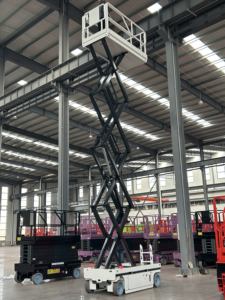 מנוף נייד הידראולי MRT בעל הנעה עצמית - כושר נשיאה 320 ק\\\"ג, מבנה פלדה, הפעלה בשלט רחוק - Product Image 5