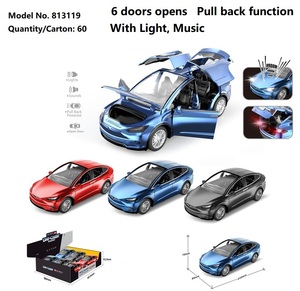 Alloy <strong>Tesla</strong> Diecast <strong>Toys</strong> Model <strong>Car</strong> <strong>Tesla</strong> <strong>Toy</strong> <strong>Car</strong> Push Back Funtion With Music and Light Shantou <strong>Toys</strong> - Product Image 2