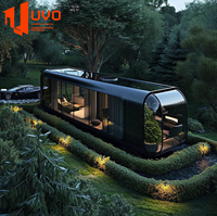 Maison préfabriquée de luxe à structure en acier amovible, cabine modulaire en conteneur, maisons préfabriquées pour usage hôtelier