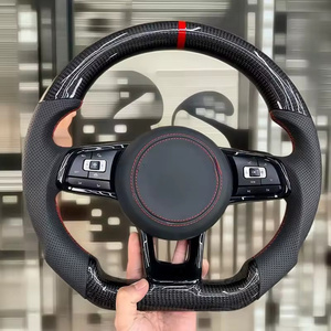 Thể thao sợi carbon da tay lái lắp <span class=keywords><strong>r</strong></span>áp cho Volkswagen VW GTI <span class=keywords><strong>Golf</strong></span> 7 <span class=keywords><strong>r</strong></span> Passat MK6 GTD MK7 sửa đổi Jetta - Product Image 2