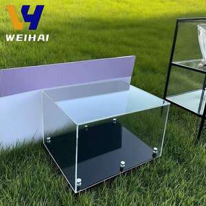 Étui à chaussures 3-en-1 en acrylique-Vitrine transparente pour chaussures <span class=keywords><strong>Nike</strong></span> en acrylique-Boîte de rangement anti-poussière pour baskets avec logo personnalisé-OEM - Product Image 3