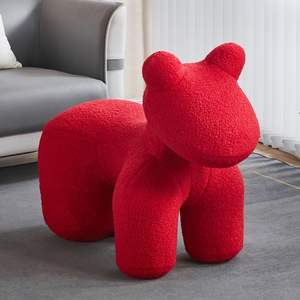 Silla Pony, sofá infantil, taburete de peluche con forma de animal para niños, asiento para sala de estar, 51cm-99cm, relleno de algodón PP, unisex - Product Image 4