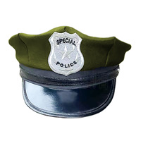 Gorra Naval Clásica con Insignia de Ancla, Sombrero de Marinero para Adultos, Disfraz para Halloween, Carnaval, Actuaciones Escénicas, Cosplay
