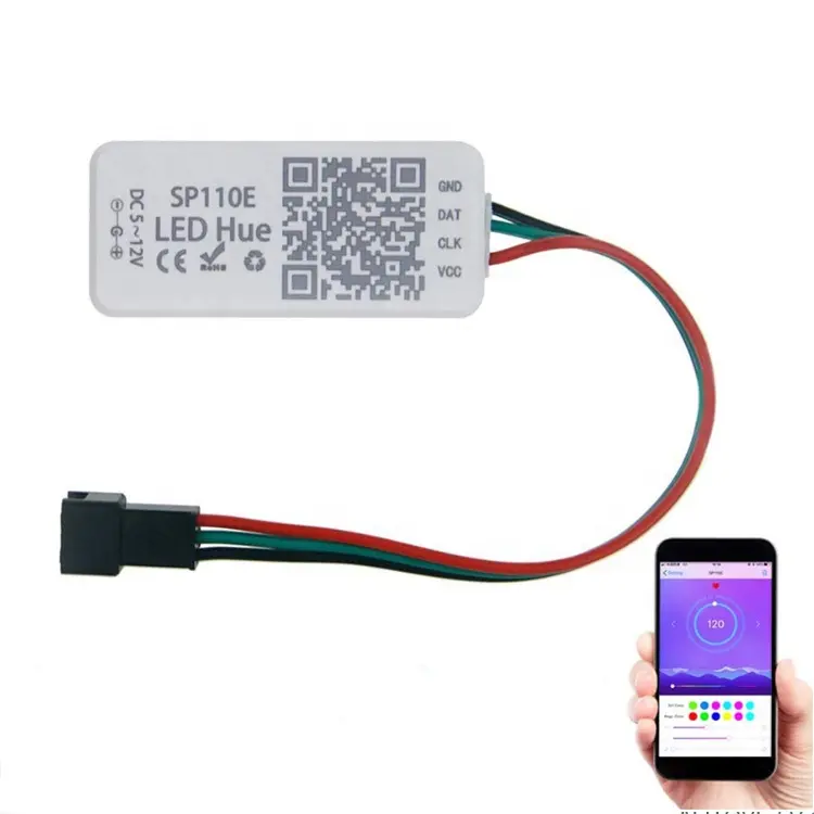 Светодиодная лента SP110E WS2811 SK6812 RGB RGBW, контроллер светодиодов BT Pixel