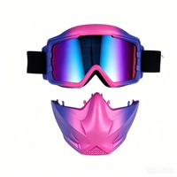 Masque de protection pour moto tout-terrain, design personnalisé, coupe-vent, pour motocross, ATV, course hors route, lunettes de moto