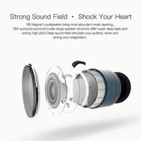 Mini Altavoz Portátil Estéreo Inalámbrico, Altavoz con Sonido HD de Alta Venta, Mini Altavoz BT de Metal con Bajos, Tarjeta TF, Radio FM y AUX