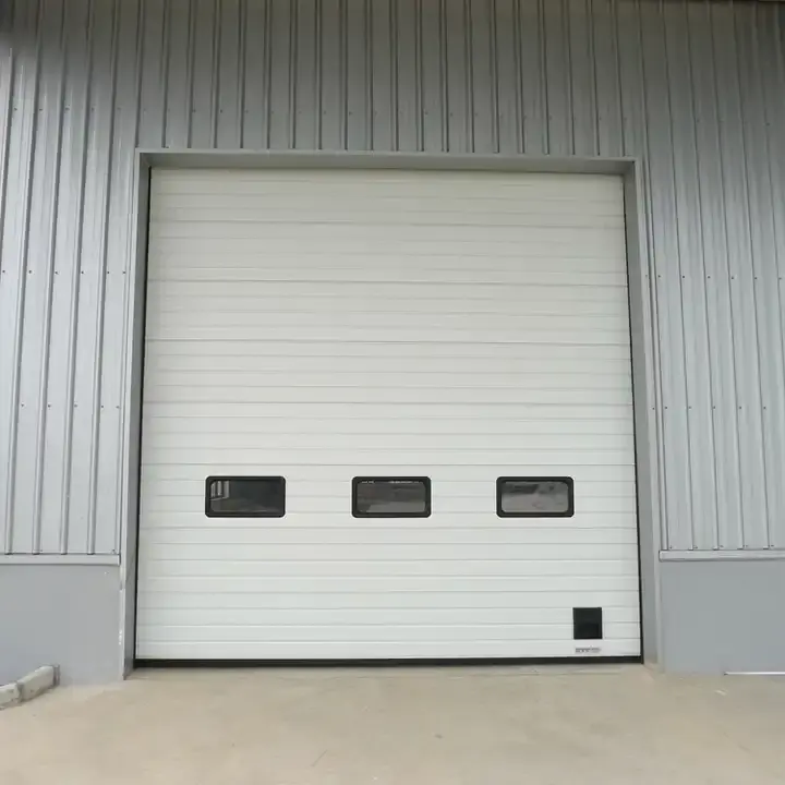 Almacén de alta calidad Exterior adaptado a diferentes puertas seccionales industriales