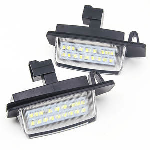 Nouveaux feux de plaque d'immatriculation arrière à LED blancs 12V 3W pour Peugeot 4007 ION Citroën <span class=keywords><strong>C</strong></span>-<span class=keywords><strong>Crosser</strong></span> <span class=keywords><strong>C</strong></span>-Zero Mitsubishi Outlander Eclipse Lancer - Product Image 1