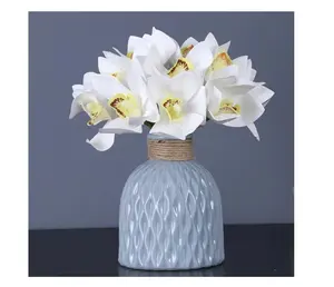 Hot Bán Bất Cảm Ứng Cymbidium Nhân Tạo Cymbidium Cho Nhà Khách Sạn Đám Cưới Valentine Của Ngày Trang Trí