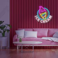 Bande lumineuse LED au néon moderne d'approvisionnement direct pour camion de nourriture commerciale et signe de restaurant de chambre à coucher pour la décoration de bureau