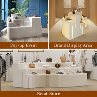 Présentoir à plusieurs niveaux Spazepaper, présentoir de marchandises multi-niveaux, présentoir pliable et extensible pour la vente au détail, pour salle d'exposition