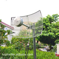 Antenne extérieure Mimo V9 Feedhorn 5G 4G 698-6000MHz 30dBi double grille polarisée antenne parabolique LMR400 câble pour routeur Wifi CPE