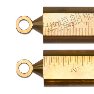 Accessoires de jauge à huile en cuivre pur, raccord bateau conique de 6 pouces, carré de 2 pouces, quincaillerie marine - Product Image 4