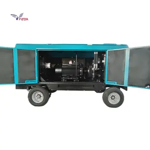 Mobile 160kw double stage screw 6 7 8 10 bar 12bar 13bar 30 bar air compressor electric oil free industrial compressor parts