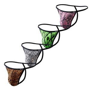 Nuovi Boxer da <span class=keywords><strong>Uomo</strong></span> con Stampa Leopardata, Sexy, Traspiranti, Ecologici, Antibatterici in Poliestere e Spandex - Product Image 2