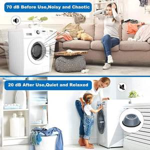 4 pièces Patins <span class=keywords><strong>anti</strong></span>-vibration et antidérapants silencieux, étanches, pour machine à laver et meubles - Product Image 4