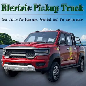 Cheap High-Efficiency Multi-Use New Energy 4 Wheels 4 Doors Big Size Electric Pickup Truck Cargo For Home Use And Business