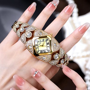 Đồng hồ nữ kim cương cao cấp sang trọng, quà tặng nữ tính, mặt vuông tối giản, đồng hồ thạch anh nữ - Product Image 2