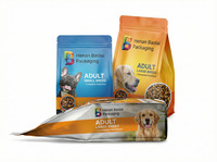 Sacs d'emballage pour aliments pour animaux de compagnie imprimés sur mesure en usine OEM, 5 kg, 10 kg, 15 kg, poche pour nourriture pour chien avec soufflet latéral
