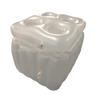 Seau à glace gonflable en PVC personnalisé pour promotion, glacière à bière, flotteur de piscine