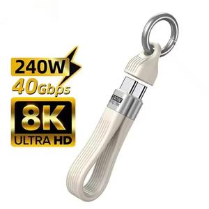 สายชาร์จเร็ว USB C to USB C PD 3.1 กำลังไฟ 240W รองรับการถ่ายโอนข้อมูล 40Gbps USB4 รองรับวีดีโอ 8K สายถักซิลิโคนความเร็วสูง - Product Image 2