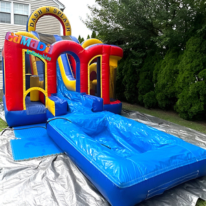Castillo Inflable con Tobogán Dash N <span class=keywords><strong>Splash</strong></span> para Niños, Juegos Inflables, Combo Acuático, Castillo Gigante con Obstáculos para Fiestas - Product Image 4