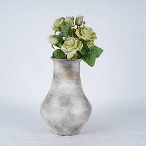 Vase décoratif <span class=keywords><strong>en</strong></span> <span class=keywords><strong>terre</strong></span> <span class=keywords><strong>cuite</strong></span> Wabi-Sabi pour table, pot floral d'intérieur pour maison européenne, idéal pour fleurs séchées - Fournisseur Lian Da - Product Image 5