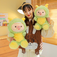 Produsen Mainan Boneka Transformasi Babi-Naga Lucu Grosir Kustom, Penjualan Langsung, Kain Ramah Kulit untuk Hiasan Rumah