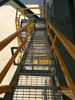 Marches d'escalier en acier galvanisé pour extérieur / Marches d'escalier en acier HDG