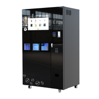 Machine à café expresso et cappuccino fraîchement moulu JK86 avec distributeur de glace, système de bouchage automatique et connectivité IoT intelligente pour bureaux, salles de sport et hôtels