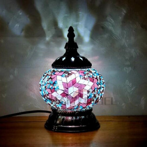 Lampade Turche Decorative da Tavolo Sensmuel in Vetro Mosaico Fatto a Mano - Product Image 2