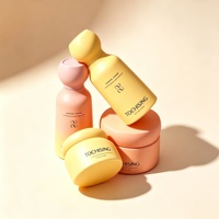 Flacon cosmétique cylindrique de luxe haut de gamme en ABS sans air pour lotion et nettoyant visage avec pompe à lotion et sérigraphie 2026