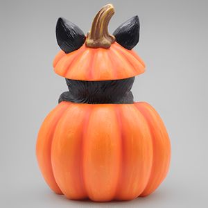 Produits en stock : <span class=keywords><strong>Chat</strong></span> d'Halloween vintage noir effrayant, en forme de bijou, jouet et décoration, avec citrouille - Product Image 5