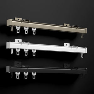 รางม่านอลูมิเนียมอัลลอยด์คุณภาพสูง รูปทรงสี่เหลี่ยมเล็ก หนา - Product Image 1