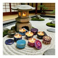 Recipiente para Velas Blanco Mate con Tapa y Caja para Muestras de Cera Aromática Personalizada, Exhibición y Programa de Presentación al por Menor