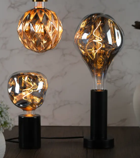 Hochwertige warm weiße dimmbare Lichterkette Ersatz LED-Glühbirnen Glas Vintage Edison Lampe