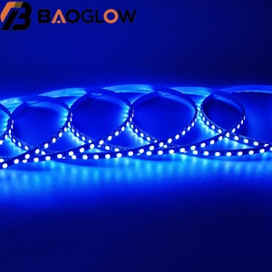 ไฟ LED แบบเส้น RGB ป้องกันแสงสะท้อน 120LED/เมตร 3535 ขนาด 24V 18W/เมตร แผ่นทองแดงเคลือบบาง 5 มม. ตัดได้ทุกๆ 5 ซม. หลายสี สำหรับใช้ภายในอาคาร - Product Image 1