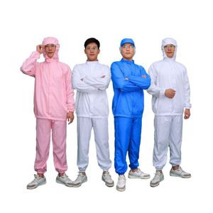 Ropa de Trabajo para Procesamiento de Alimentos, Traje con Capucha y Cuello Alto, Conjunto de Dos Piezas, Manga Larga, para Taller, Hombres y Mujeres, Poliéster Puro, Primavera 2024 - Product Image 2