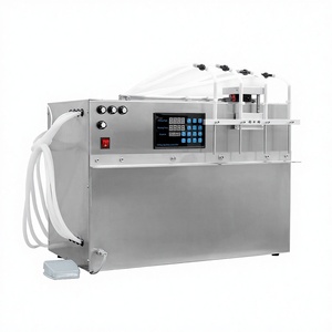 Desktop Semi-Auto Four-Head Liquid Quantitative Filling Machine Stand-Up Pouch Nozzle Pouch Water Injector Milk Soup Broth - Product Image 1