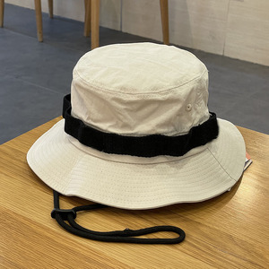 Sombrero de pescador de ala ancha con protección UV Sombrero de pescador de nylon impermeable para senderismo con cuerda - Product Image 4