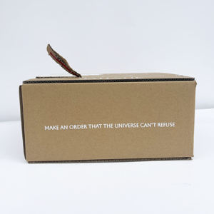 Groothandel op maat gemaakte hoogwaardige recyclebare golfkartonnen dozen met reliëfrits, fabriekslevering cosmetica verpakkingsmappen - Product Image 4