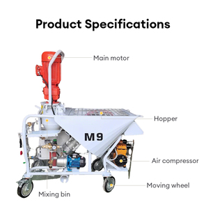 Macchina per Intonacatura in Gesso a Prezzo di Fabbrica Cinese, Macchina per Modellazione in Gesso - Product Image 3